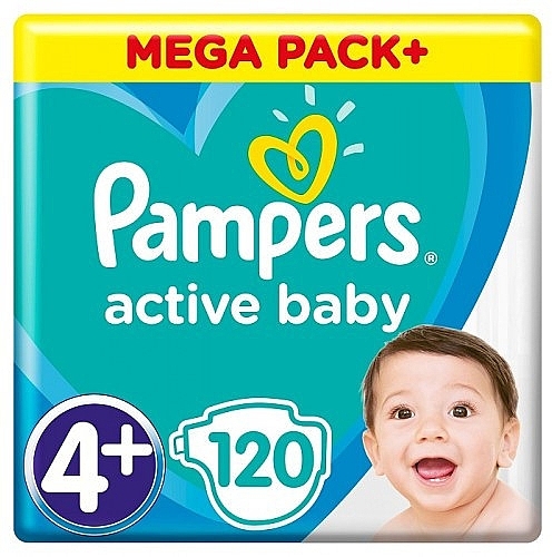 Diapers 'Active Baby' 4 (9-14 kg), 120 pcs - Pampers — photo N1