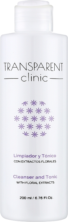 Face Cleansing Toner - Transparent Clinic Cleanser and Tonic — photo N1