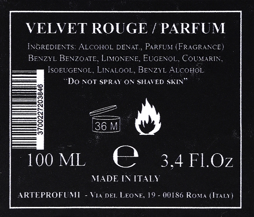 Arte Profumi Velvet Rouge - Perfume — photo N3