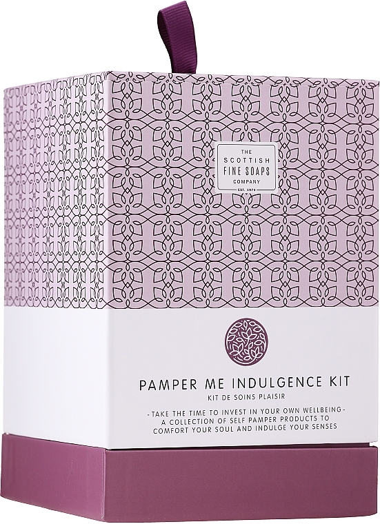 Set - Scottish Fine Soaps Company Pamper Me Indulgence Kit (bath/soak/100ml + butter/75ml +candle) — photo N1