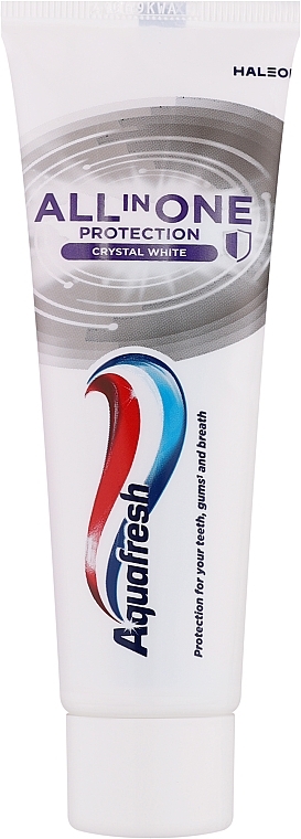 Toothpaste - Aquafresh All In One Crystal White — photo N1