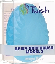 Hair Brush, blue - Twish Spiky 2 Hair Brush Maya Blue — photo N3