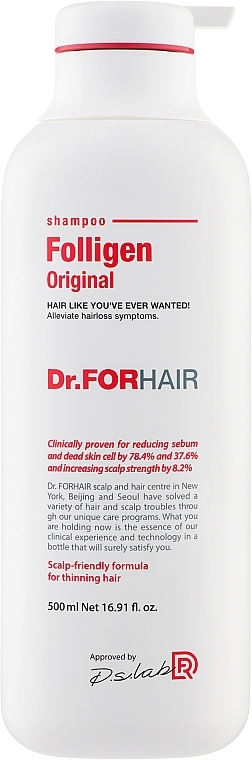 Firming Anti-Hair Loss Shampoo - Dr.FORHAIR Folligen Original Shampoo — photo N3