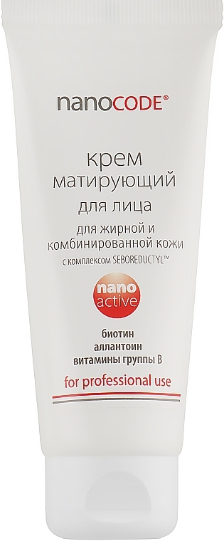 Mattifying Face Cream for Oily & Combination Skin - NanoCode Activ Cream — photo N3