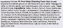 Cleansing Low pH Foam - Pyunkang Yul Low pH Pore Deep Cleansing Foam (Travel size) — photo N2