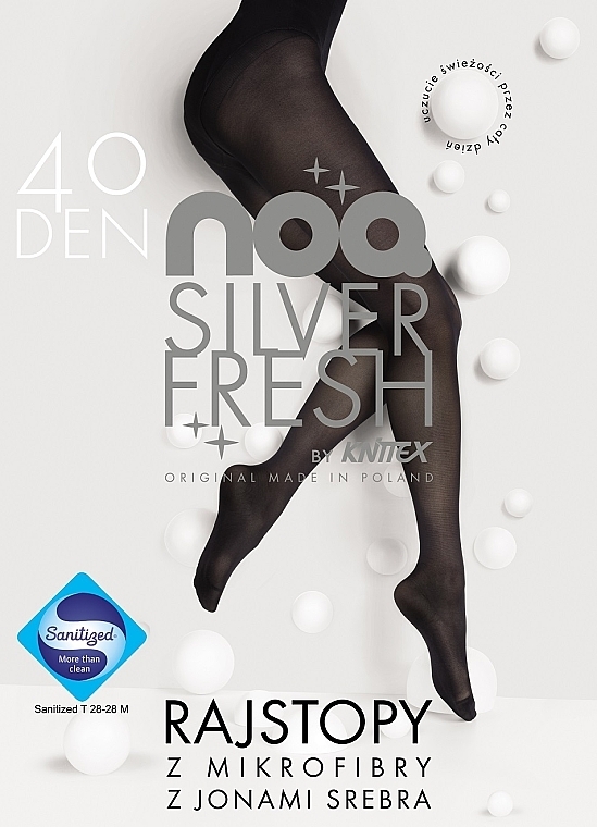 Women Tights 'Silver Fresh', 20 Den, nero - Knittex — photo N2