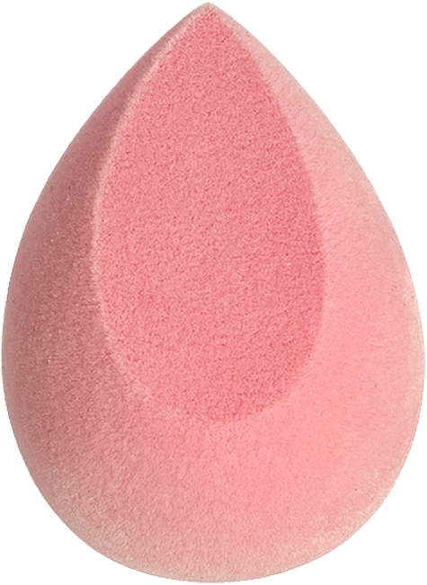 Velour Angled Makeup Sponge, pink - Color Care Beauty Sponge — photo N1