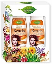 Fragrances, Perfumes, Cosmetics Set - Bione Cosmetics Keratin + Panthenol (shm/260ml+cond/260ml)