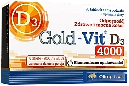 Fragrances, Perfumes, Cosmetics Vitamin D 4000IU Dietary Supplement, Tablets - Olimp Labs Gold-Vit D3 4000