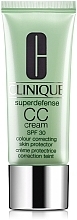 Fragrances, Perfumes, Cosmetics Protective Face CC-Cream Foundation - Clinique Superdefense CC-cream Colour Correcting Skin Protector SPF 30 (tester)