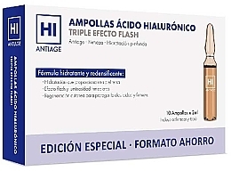 Facial Ampoules - Avance Cosmetic Hi Antiage Hyaluronic Acid Ampoules 3 Flash Effects — photo N4