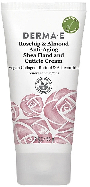Protective Hand & Cuticle Cream with Rosehip Extract - Derma E Protective Shea Hand and Cuticle Cream — photo N1
