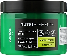Fragrances, Perfumes, Cosmetics Hair Mask - Parisienne Italia Evelon Pro Nutri Elements Total Control Mask Organic Baobab