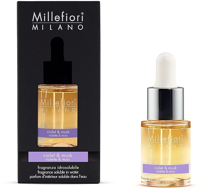 Aroma Lamp Concentrate 'Violet & Musk' - Millefiori Milano Natural Violet & Musk — photo N1