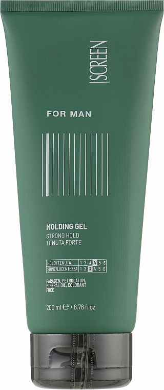 Strong Hold Hair Gel for Men - Screen For Man Molding Gel — photo N1