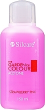 Fragrances, Perfumes, Cosmetics Nail Polish Remover "Strawberry" - Silcare The Garden Of Colour Aceton Strawberry Pink