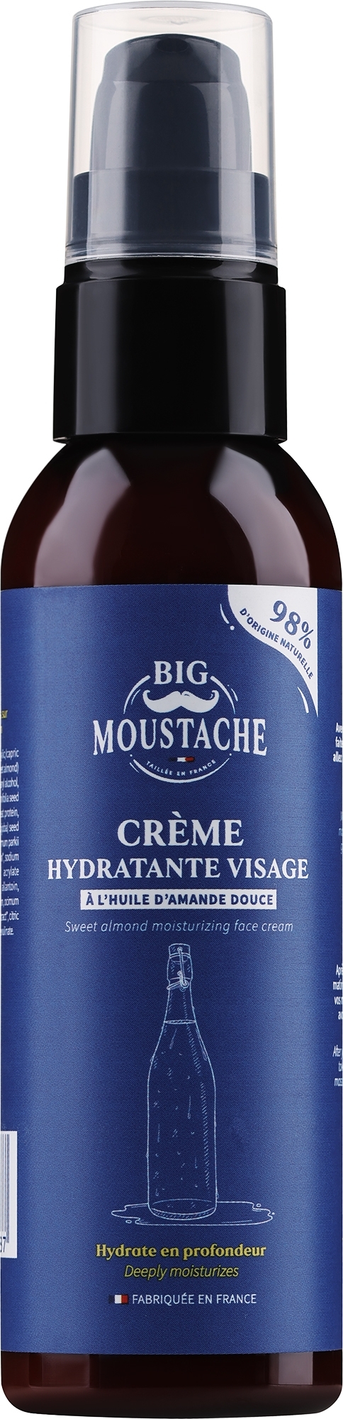 Moisturizing Face Cream - Big Moustache Sweet Almond Moisturizing Face Cream — photo 75 ml