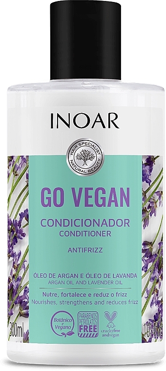 Anti-frizz Hair Conditioner - Inoar Go Vegan Anti Frizz Conditioner — photo N1