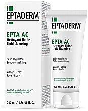 Fragrances, Perfumes, Cosmetics Cleansing Face Fluid for Oily Skin - Eptaderm Epta AC Cleansing Fluid