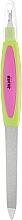 Sapphire Nail with Cuticle Trimmer, 16 cm, green-pink - Silver Style — photo N1