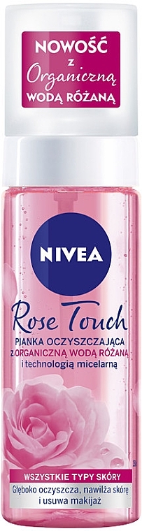 Organic Rose Water Cleansing Foam with Micellar Technology - Nivea Rose Touch — photo N1