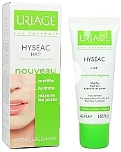 Fragrances, Perfumes, Cosmetics Moisturizing Mattifying Cream-Gel - Uriage Hyseac Mat Peaux Mixtes a Grasses