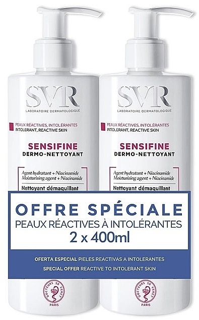 Set - SVR Sensifine Dermo Nettoyant (cleanser/2x400ml) — photo N1