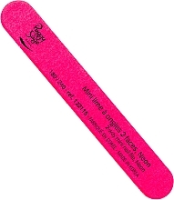 Fragrances, Perfumes, Cosmetics Double-Sided Nail File, 180/240, pink neon - Peggy Sage 2-Way Mini Nail File