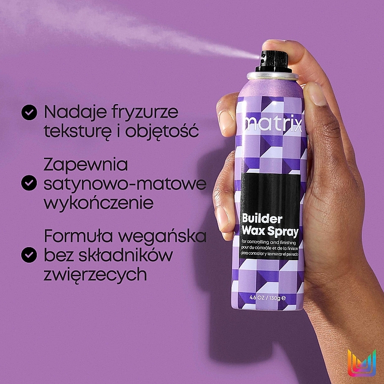 Hair Styling Wax Spray - Matrix Builder Wax Spray — photo N2