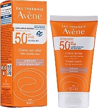 Fragrances, Perfumes, Cosmetics Sunscreen Foundation for Dry & Sensitive Skin - Avene Tinted Creme SPF50+