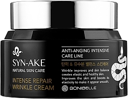 Snake Peptide Facial Cream - Enough Bonibell Syn-Ake Intense Repair Wrinkle Cream — photo N2