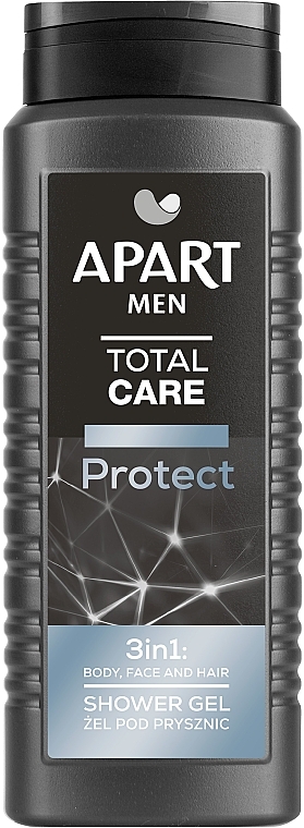Men Shower Gel 3in1 - Apart Men Total Care Protect 3in1 Shower Gel — photo N2