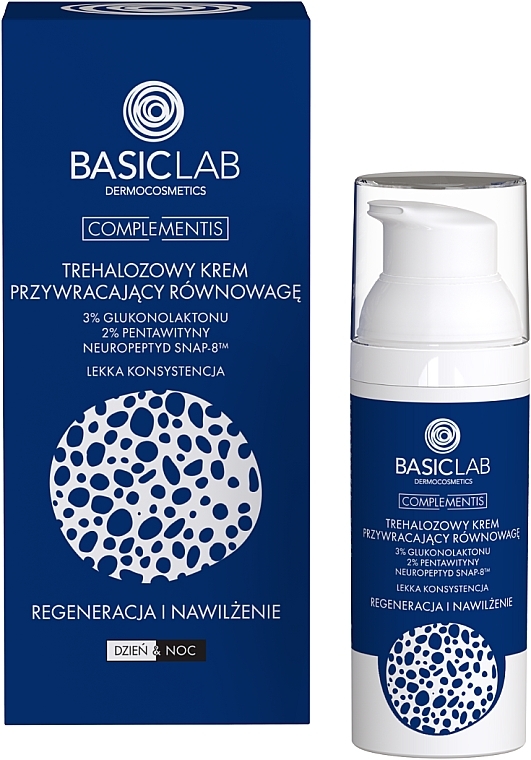 Trehalose Face Cream 'Regeneration & Hydration' - BasicLab Dermocosmetics Complementis — photo N1