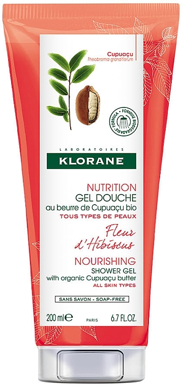 Shower Gel - Klorane Cupuacu Hibiscus Flower Nourishing Shower Gel — photo N2