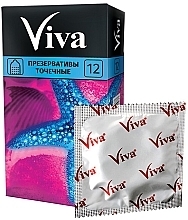 Ribbed Latex Condoms, 12 pcs - Viva — photo N2