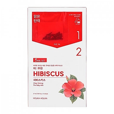 Hibiscus Extract Mask - Holika Holika Instantly Brewing Tea Bag Mask — photo N1