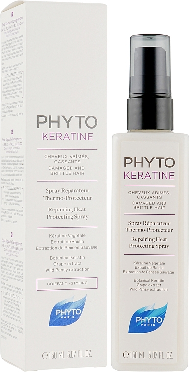 Heat Protection Hair Spray - Phyto Keratine Repairing Heat Protecting Spray — photo N2