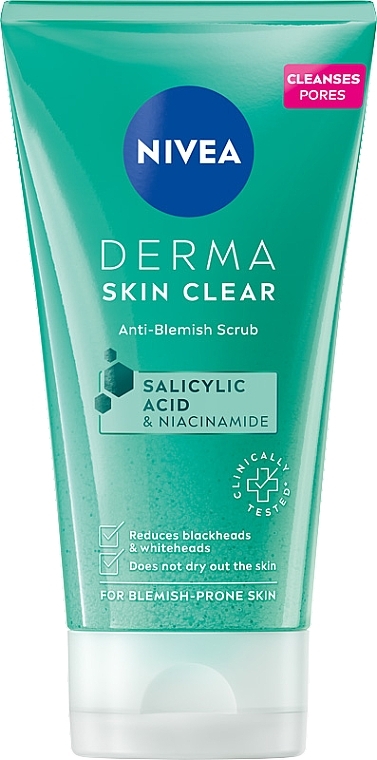 Anti-Imperfection Face & Body Scrub - Nivea Derma Skin Clear Anti-Blemish Scrub — photo N1