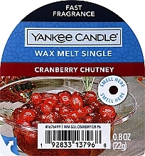 Fragrances, Perfumes, Cosmetics Scented Wax - Yankee Candle Cranberry Chutney Wax Melt