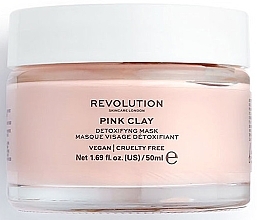 Detox Face Mask - Makeup Revolution Skincare Pink Clay Detoxifying Face Mask — photo N1