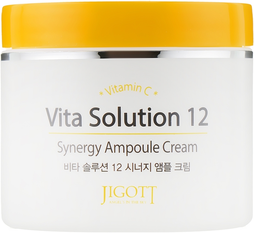 Tonic Ampoule Face Cream with Vitamin C - Jigott Vita Solution 12 Synergy Ampoule Cream — photo N2