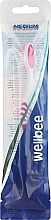 Medium Toothbrush, pink - Wellbee — photo N1