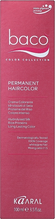 Hair Color - Kaaral Baco Color Hair-Dye — photo N3