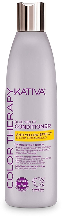 Hair Conditioner - Kativa Color Therapy Anti-Yellow Effect Conditioner — photo N1