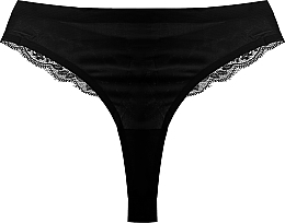 Fragrances, Perfumes, Cosmetics Lace Thong, black - Moraj