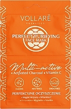 Fragrances, Perfumes, Cosmetics Activated Carbon & Vitamin C Face Mask "Detox" - Vollare Multi-Activ Detox Mask