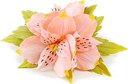 Peach Alstroemeria Automatic Hair Clip Hair - Katya Snezhkova — photo N1