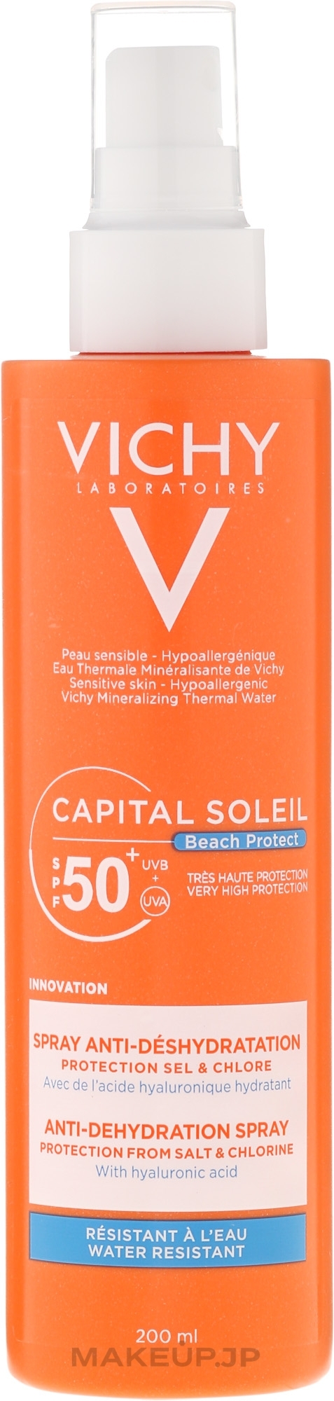 Sunscreen Spray - Vichy Capital Soleil Beach Protect Anti-Dehydration Spray SPF 50 — photo 200 ml