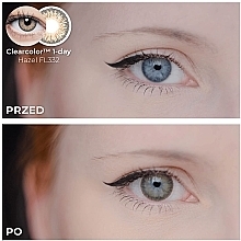 One-Day Brown Contact Lenses, 10 pcs - Clearlab ClearColor 1-day — photo N3