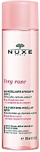 Fragrances, Perfumes, Cosmetics Nuxe Very Rose 3 in 1 Soothing Micellar Water - Soothing Micellar Face & Eye Water